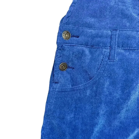 UNIQ Always On Time Blue Corduroy Overall Dress Size M - Picture 6 of 12